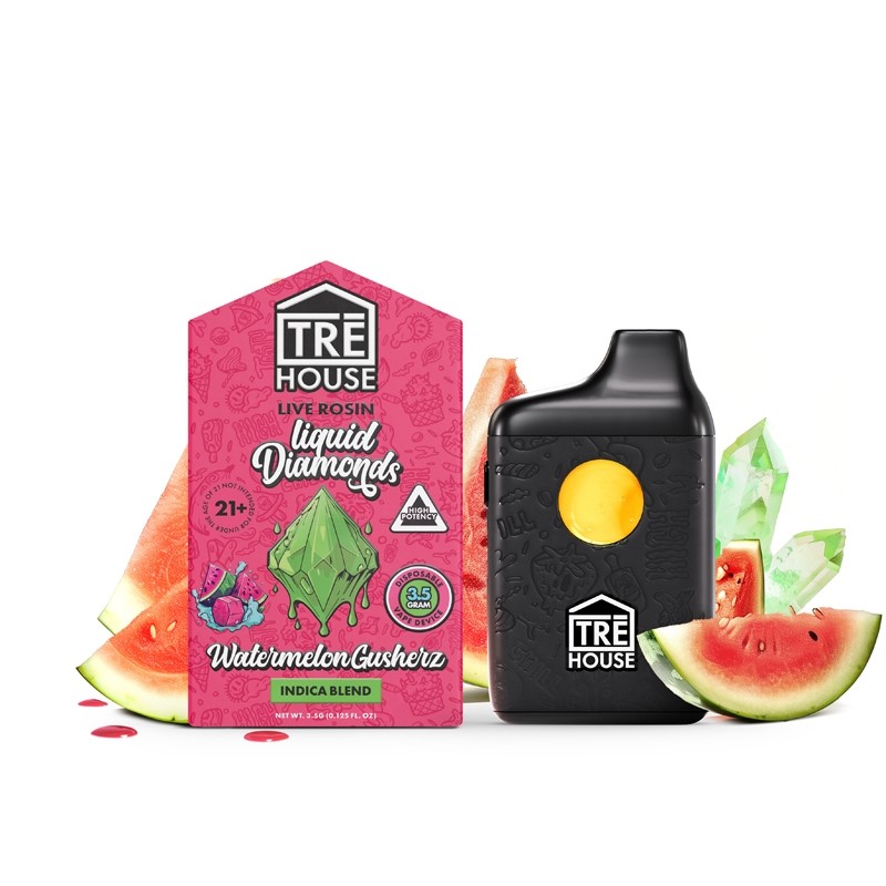 watermelon gusherz Tre House Live Rosin Liquid Diamond