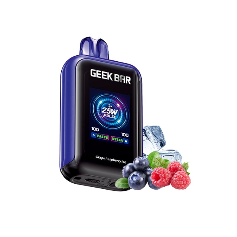 grape raspberry ice (10-PACK) Geek Bar WATT