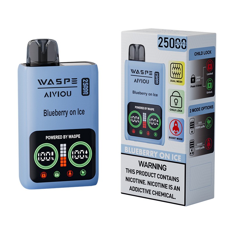 blueberry on ice WASPE 25000 Nicotine Free