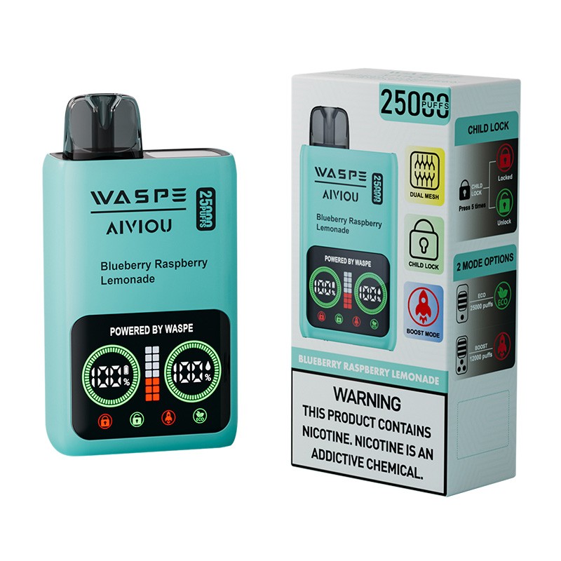 blueberry raspberry lemonade WASPE 25000 Nicotine Free