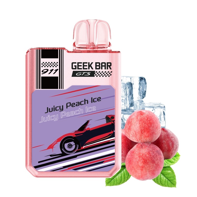 juicy peach ice Geek Bar 911