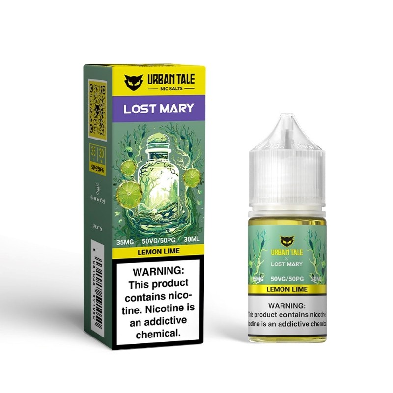 Lemon Lime Urban Tale X Lost Mary Nic Salts E-juice