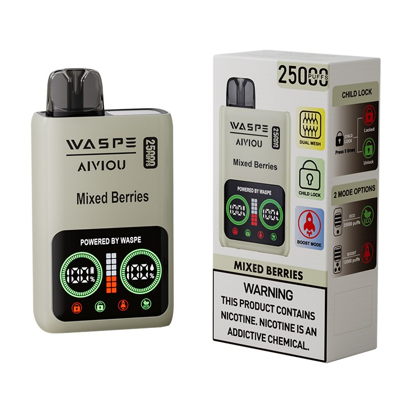 mixed berries WASPE 25000 Nicotine Free