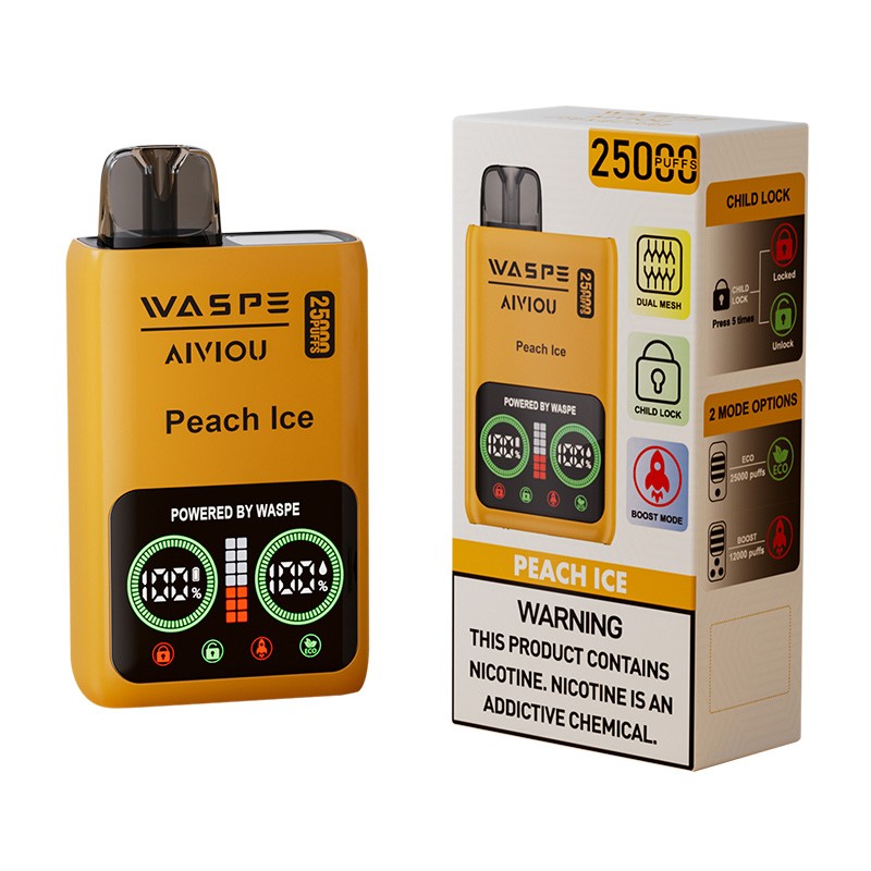 peach ice WASPE 25000 Nicotine Free