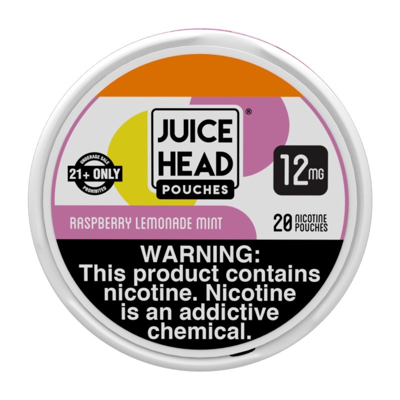 12mg Raspberry Lemonade Mint Juice Head Nicotine Pouches