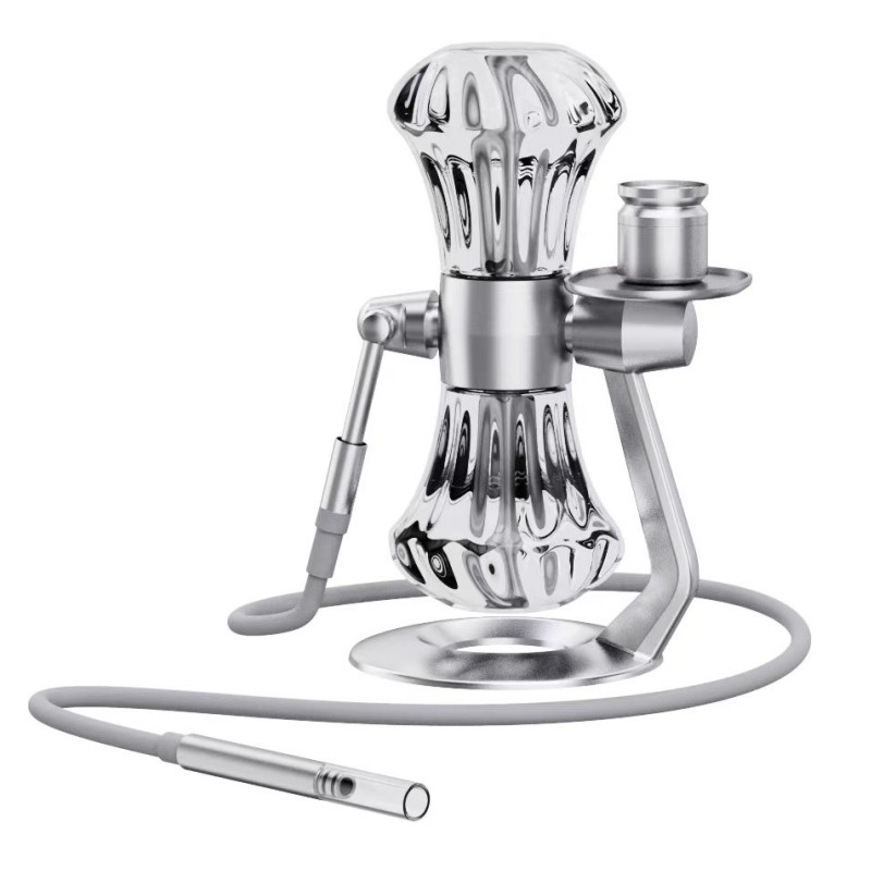 silver Mingvape Flower Gravity Hookah