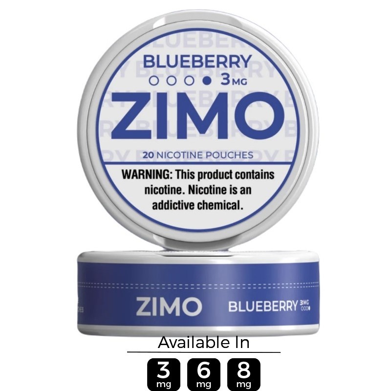 3mg ZIMO Blueberry Nicotine Pouches