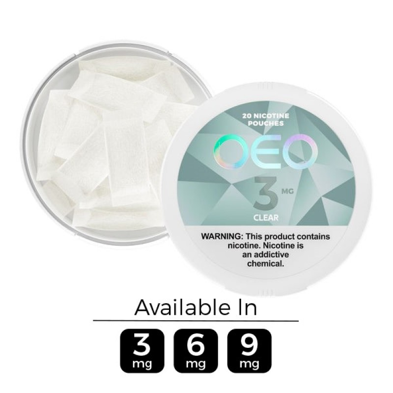 3mg OEO Clear Nicotine Pouches