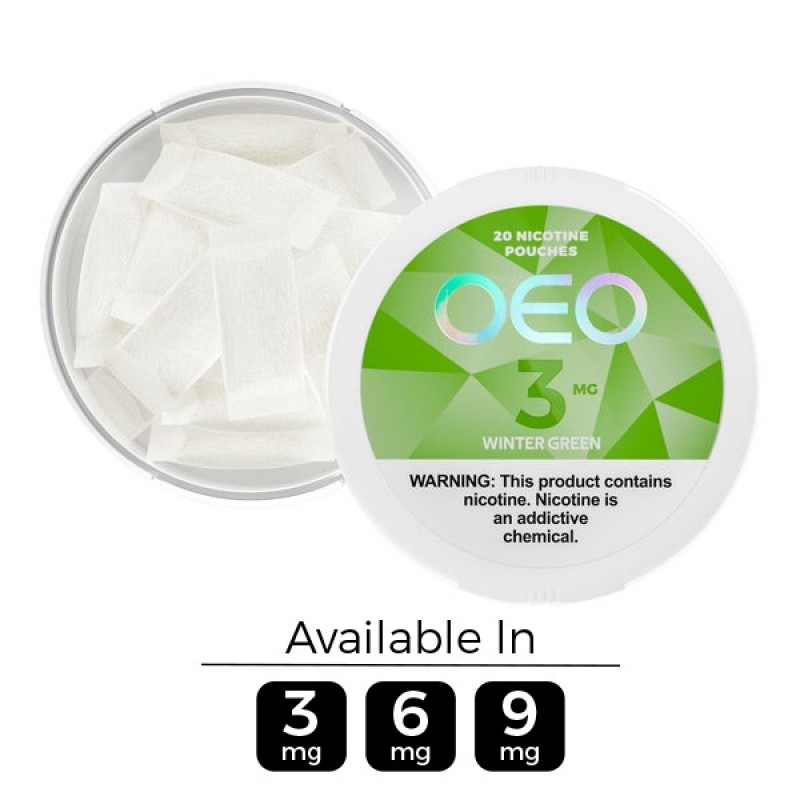 3mg OEO Wintergreen Nicotine Pouches