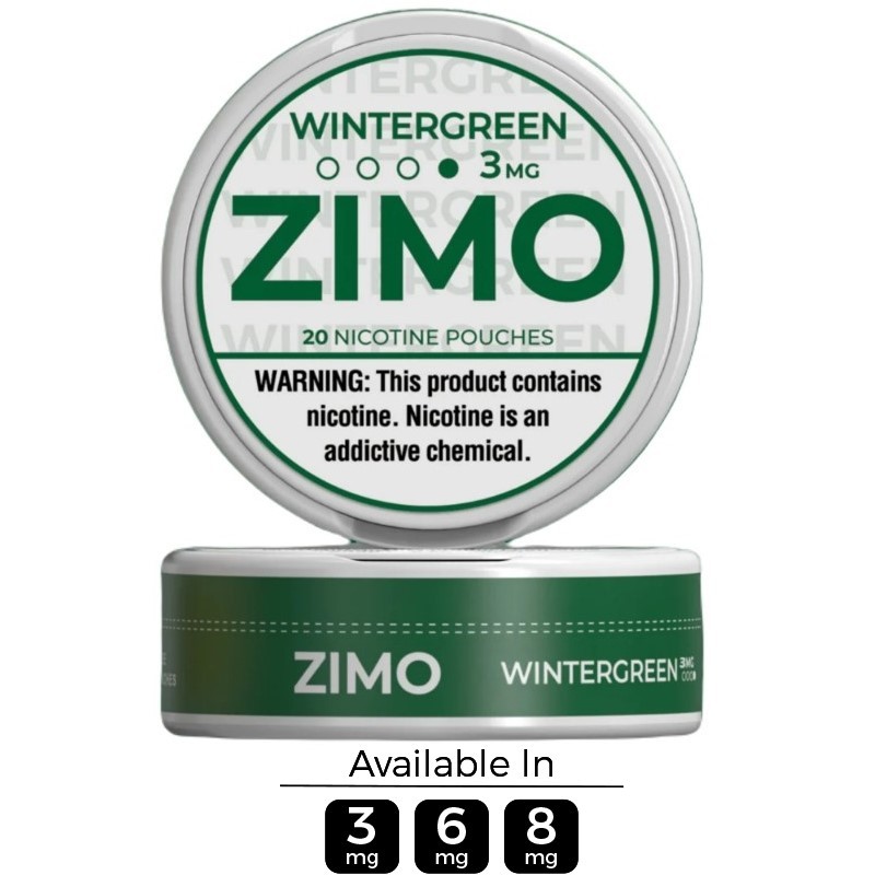 3mg ZIMO Wintergreen Nicotine Pouches