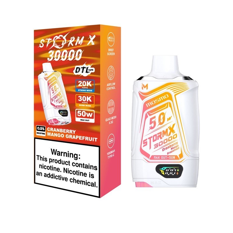cranberry mango grapefruit Mosmo Storm X 30000