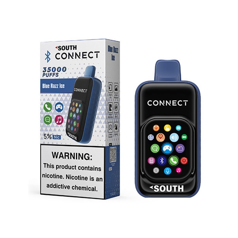SOUTH CONNECT 35000 PUFFS DISP 5CT - BLUE RAZZ ICE