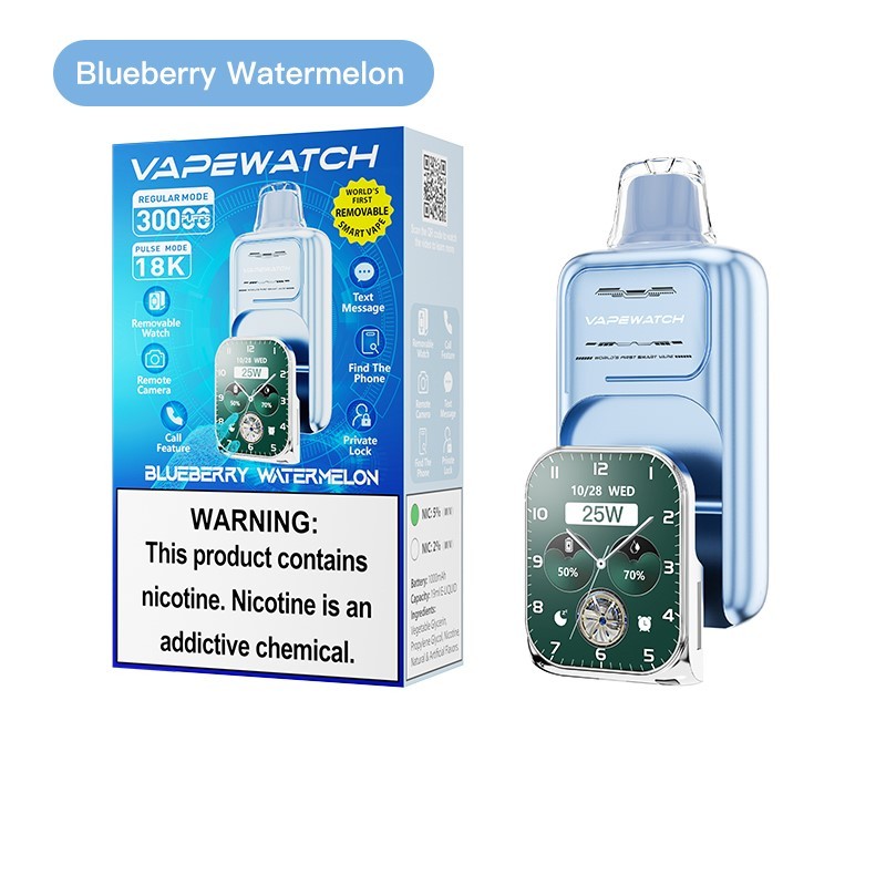 blueberry watermelon JNR VapeWatch Removable Screen 30K