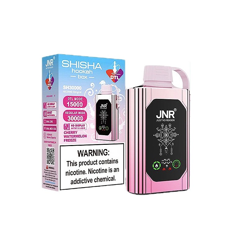 cherry watermelon freeze JNR Shisha Hookah Box 30000