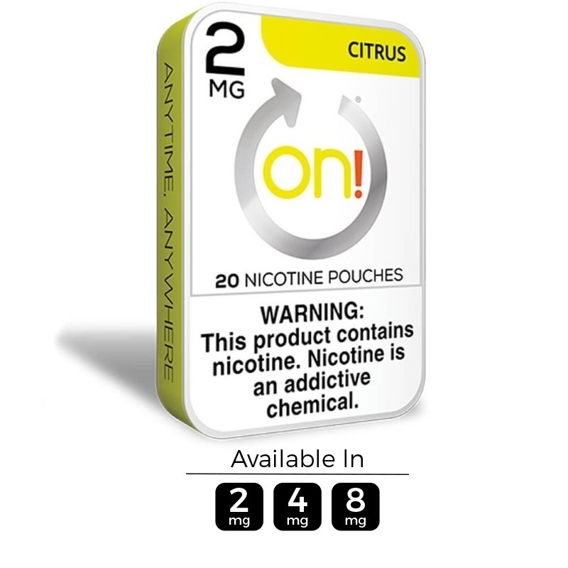 2mg On! Citrus Nicotine Pouches