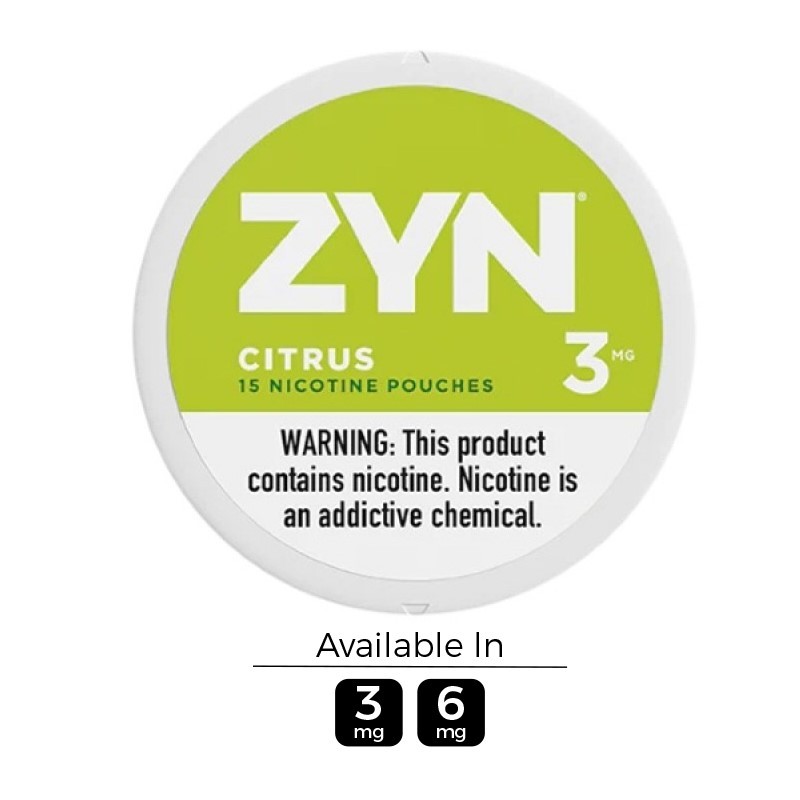 3mg ZYN Citrus Nicotine Pouches