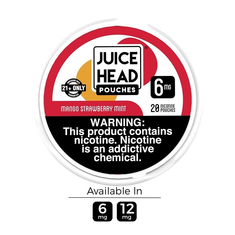 6mg Mango Strawberry Mint Juice Head Nicotine Pouches