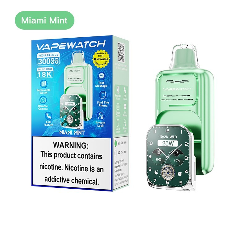 miami mint JNR VapeWatch Removable Screen 30K