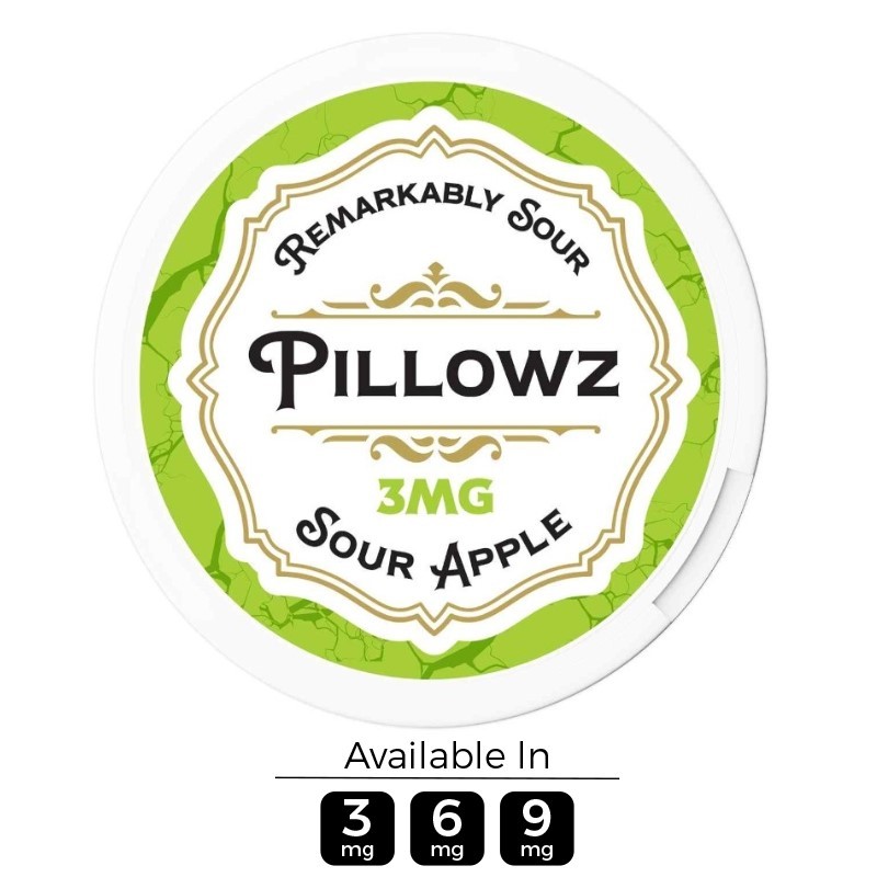 Pillowz TFN Sour Apple Nicotine Pouches