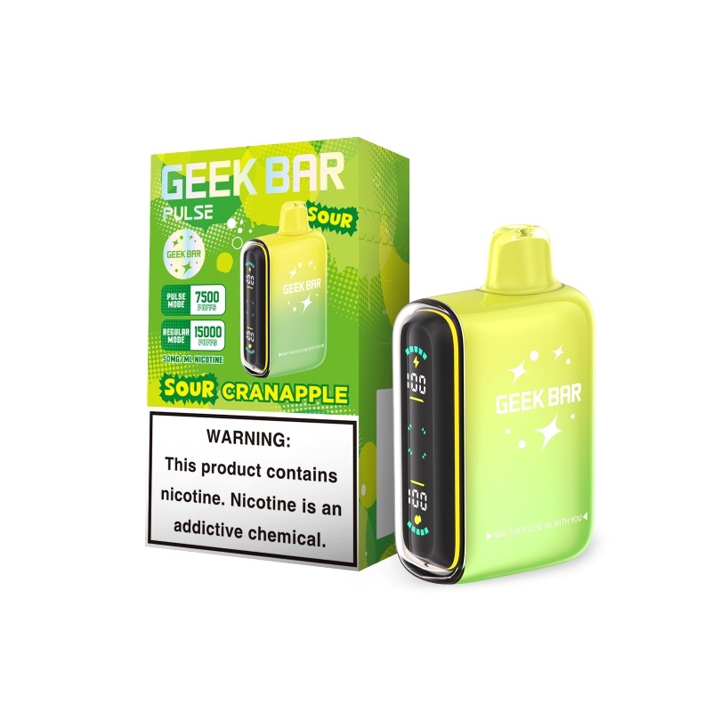 sour cranapple Geek Bar Pulse 15000 Sour Edition