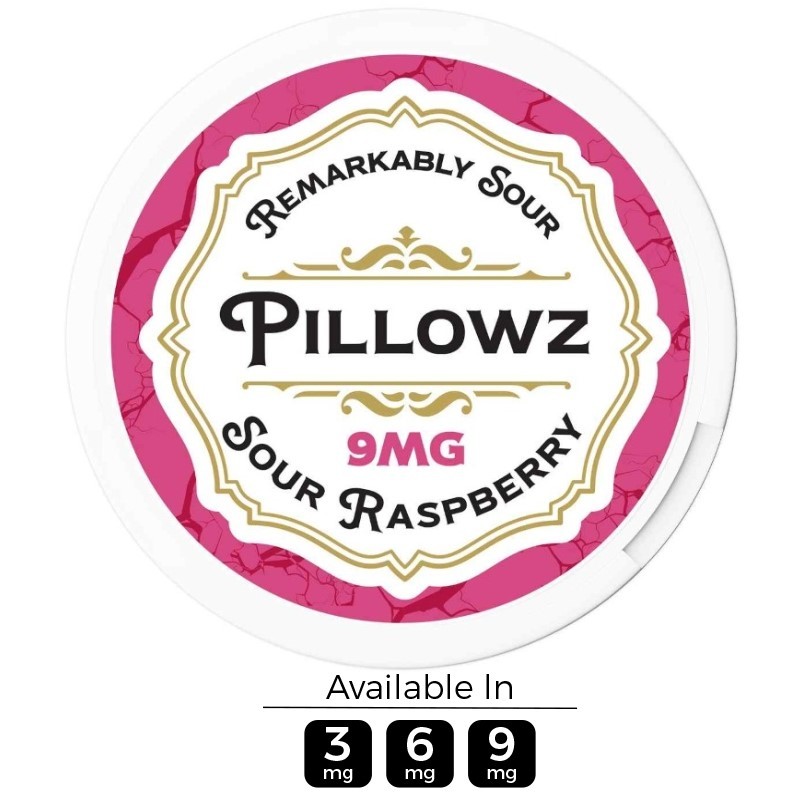 Pillowz TFN Sour Raspberry Nicotine Pouches