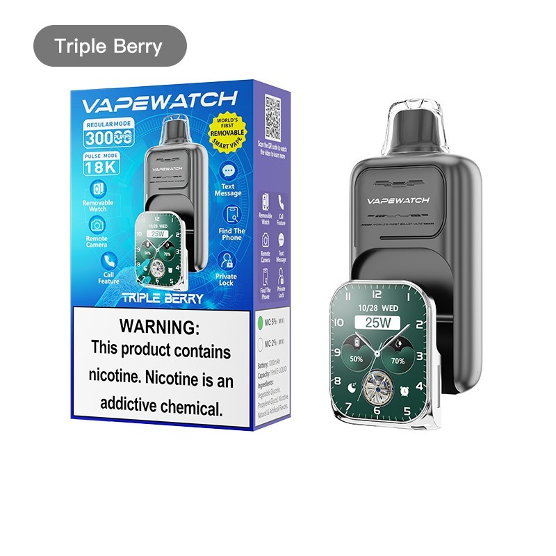 triple berry JNR VapeWatch Removable Screen 30K