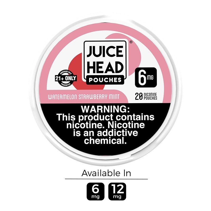 6mg Watermelon Strawberry Mint Juice Head Nicotine Pouches