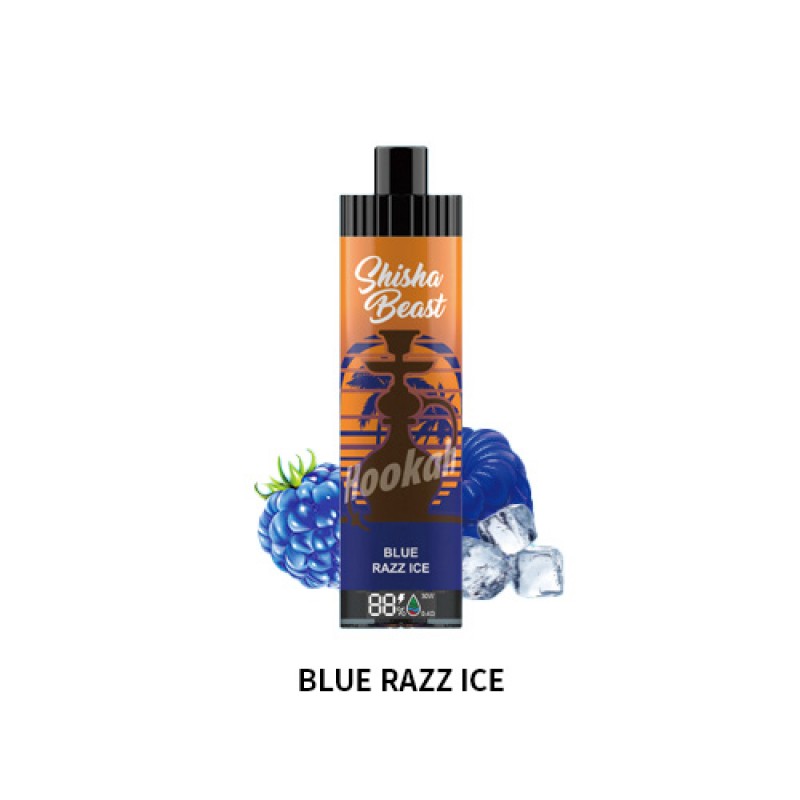 blue razz ice RandM Shisha Beast 20K