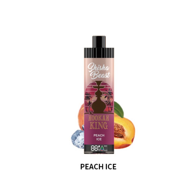 peach ice RandM Shisha Beast 20K