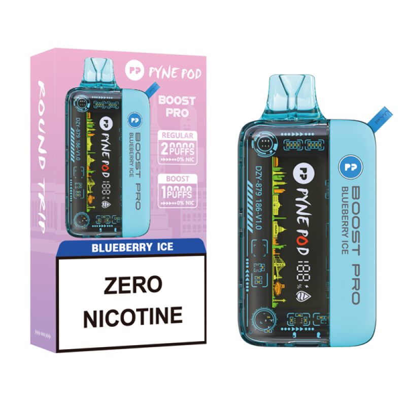 blueberry ice Pyne Pod Boost Pro 20K Zero Nicotine