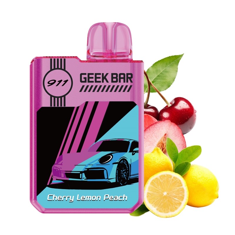 cherry lemon peach Geek Bar 911 GTS