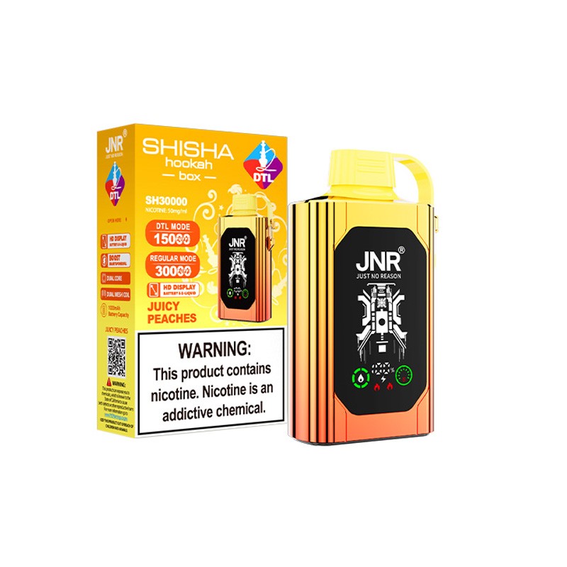 juicy peaches JNR Shisha Hookah Box 30000