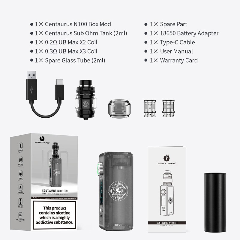 Lost Vape Centaurus N100 package