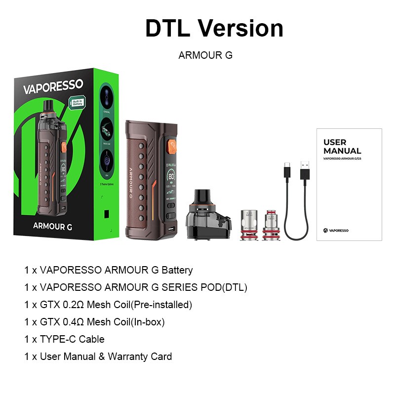 Vaporesso Armour G dtl version