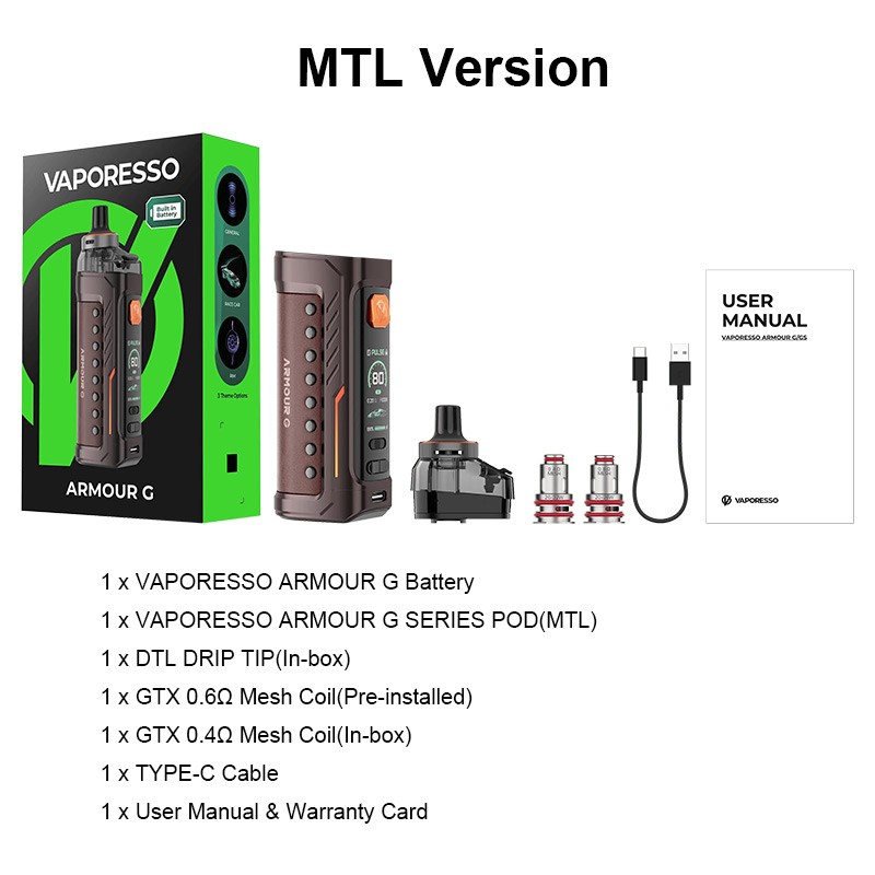 Vaporesso Armour G mtl version