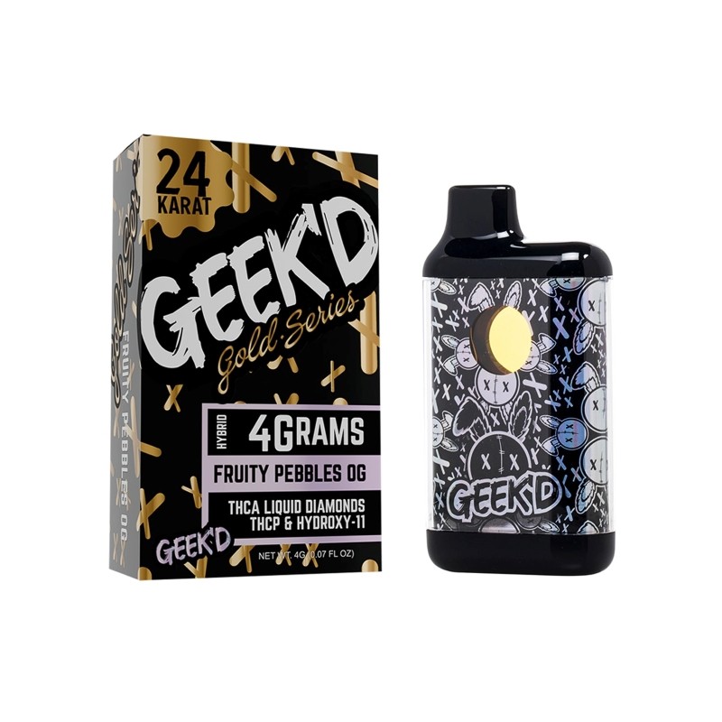 fruity pebbles og geekd 24k gold series thc-a liquid diamonds