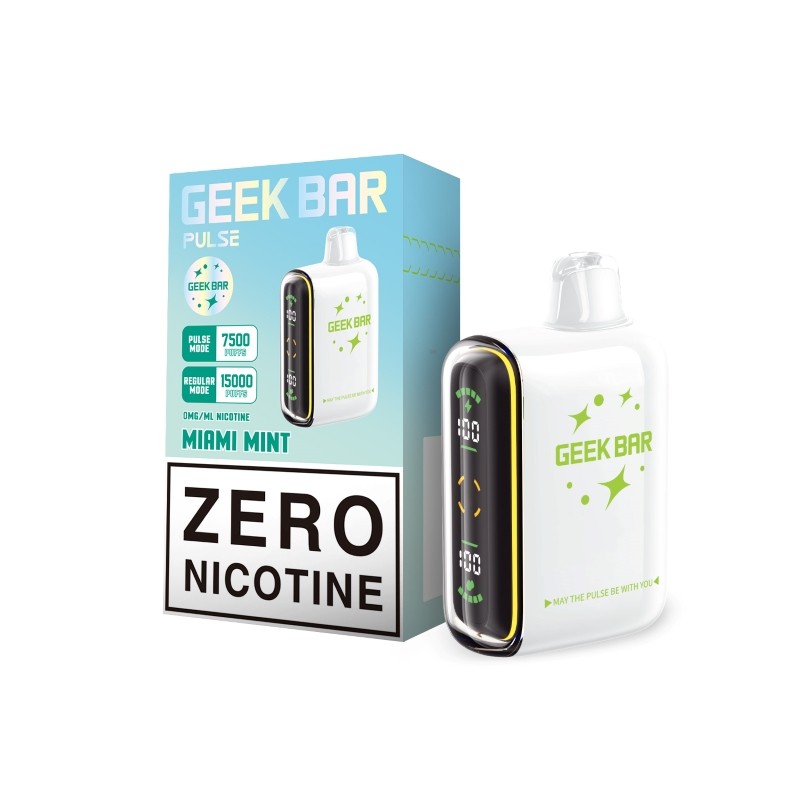 miami mint geek bar pulse 15000 zero nicotine