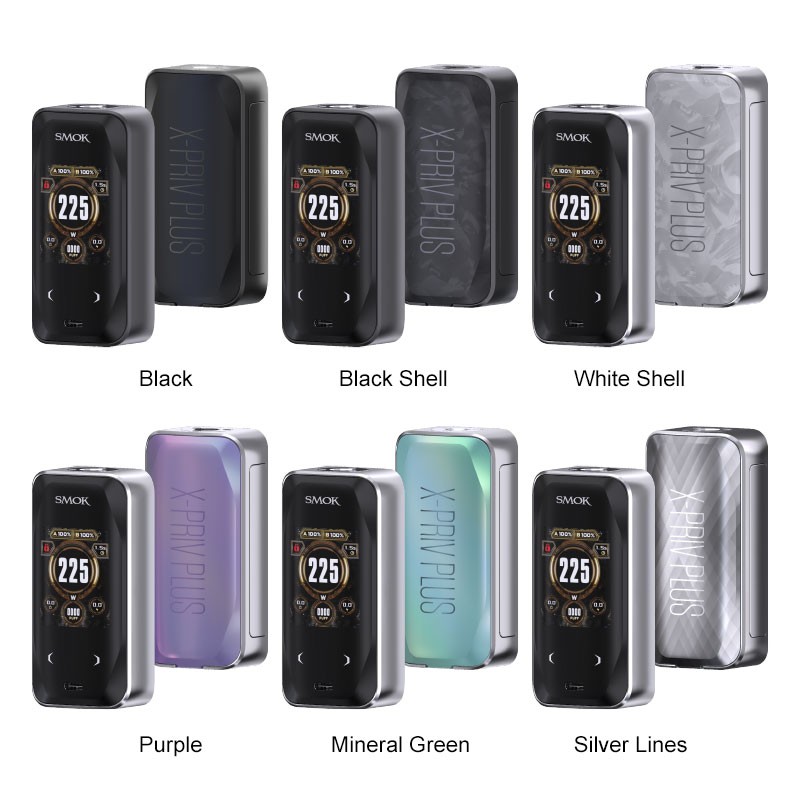 smok x-priv plus box mod all colors