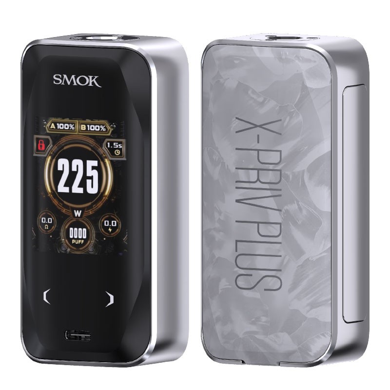 white shell smok x-priv plus box mod