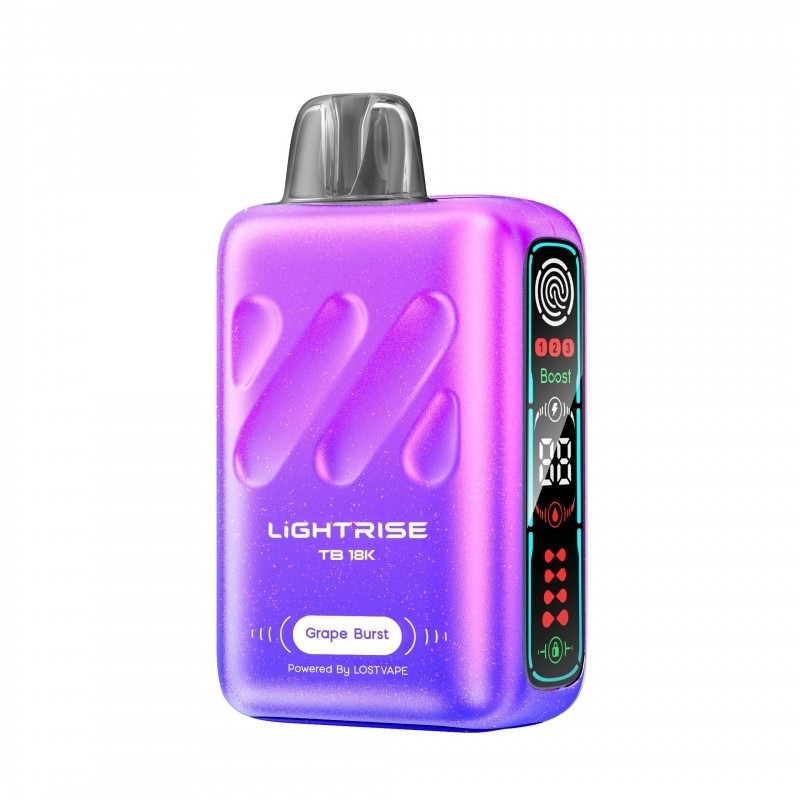 grape burst lost vape lightrise tb 18k