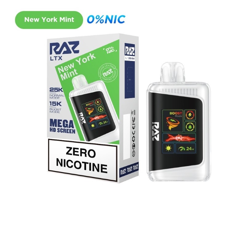 new york mint raz dc25000 zero nicotine