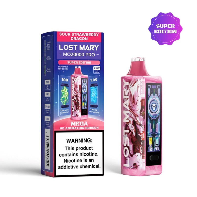 sour strawberry dragon lost mary mo20000 pro super edition