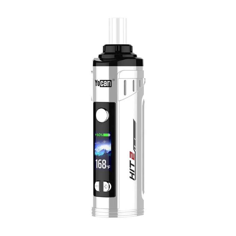 white yocan hit 2 dry herb vaporizer