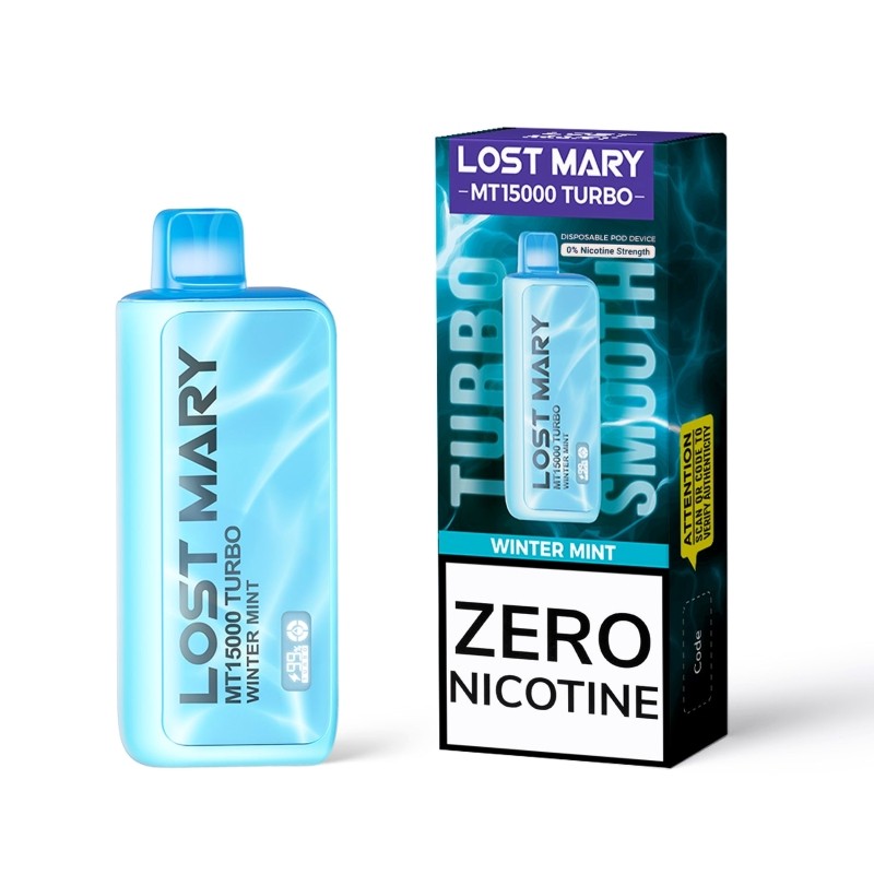 winter mint lost mary mt15000 turbo nicotine free