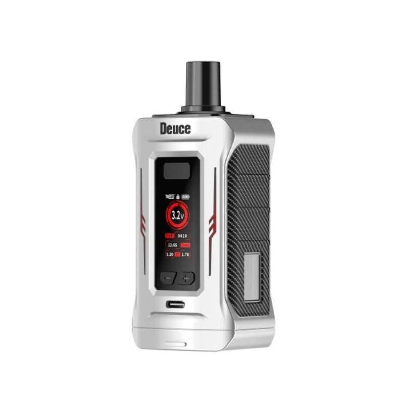 silver yocan deuce 510 thread dual cartridge battery