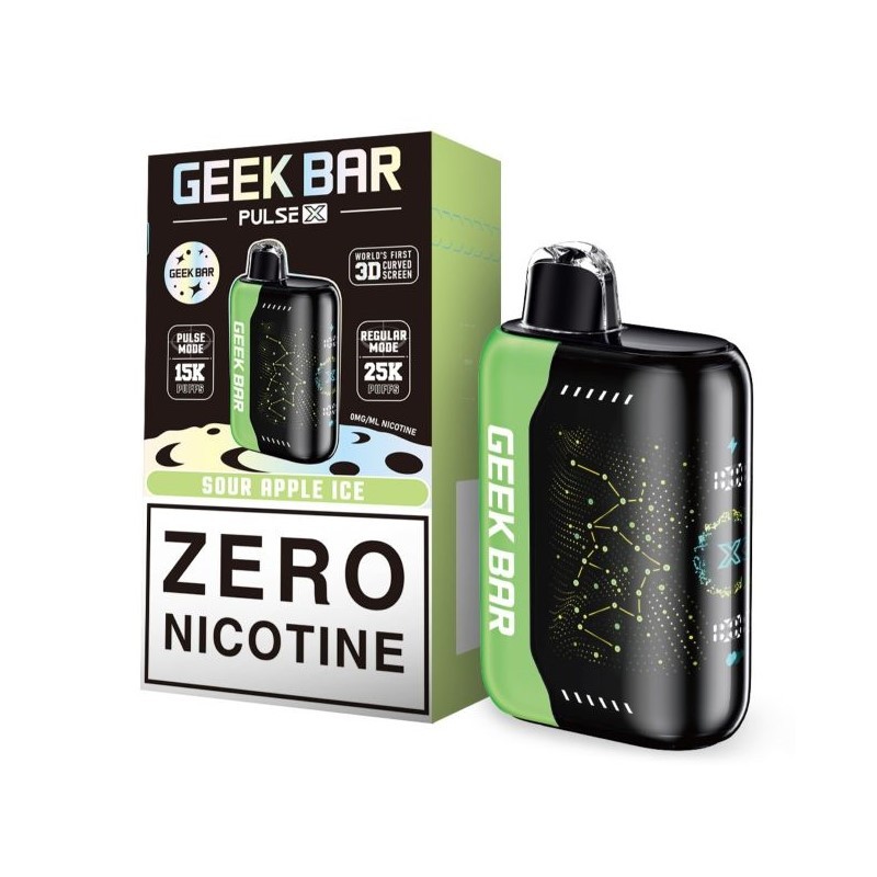 sour apple ice geek bar pulse x 25k zero nicotine