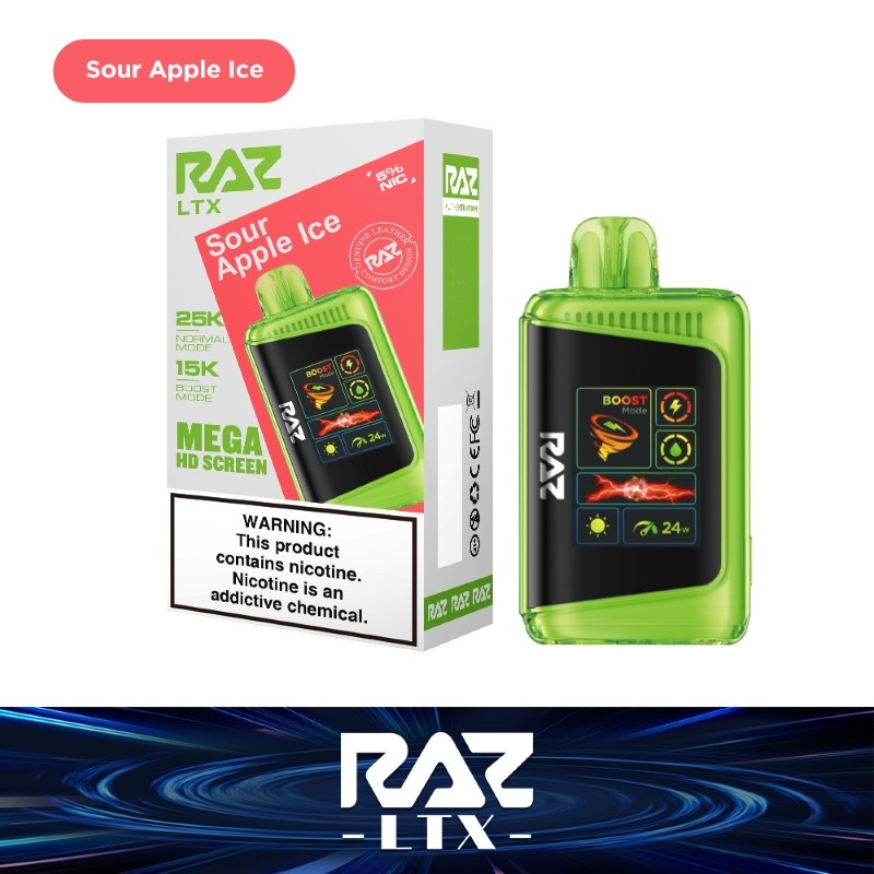 sour apple ice raz ltx 25k