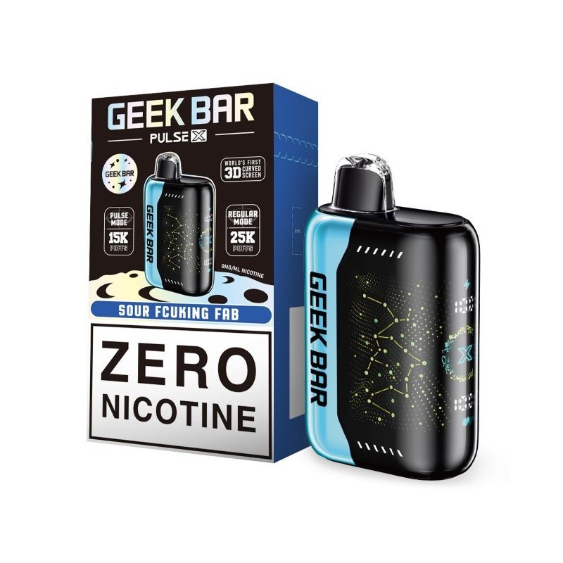 sour fcuking fab geek bar pulse x 25k zero nicotine