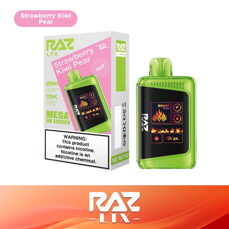 strawberry kiwi pear (10-pack) raz ltx 25k