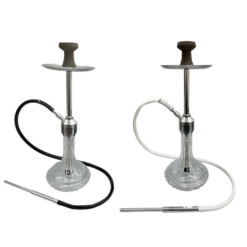 al malaki 24 inch stainless steel single hose hookah